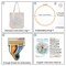 Embroidery Kit Canvas Tote Bag for Beginners,Cross Stitch Kits for Adults,DIY Crafts Needlepoint Include Hummingbird Floral Pattern,Women Shopping Reusable Grocery Bags